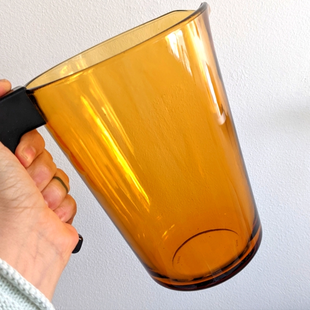 Vereco France Amber Glass pitcher